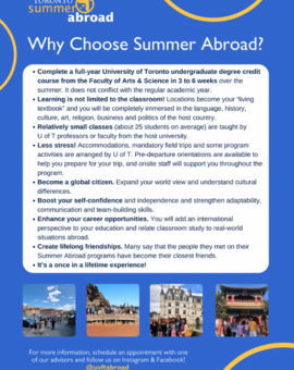 Home Page | Summer Abroad - University Of Toronto